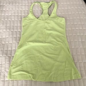 Lululemon Lime green racer back tank top